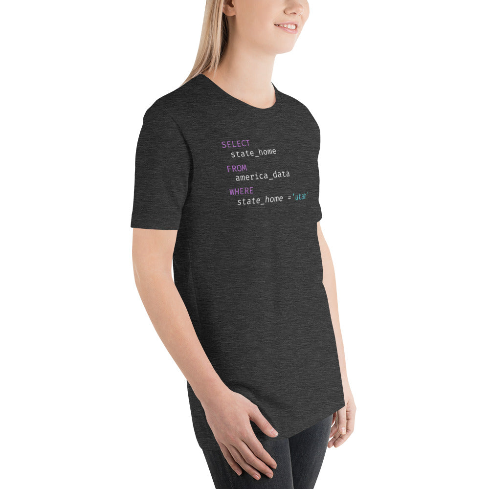 Utah Query Unisex t-shirt