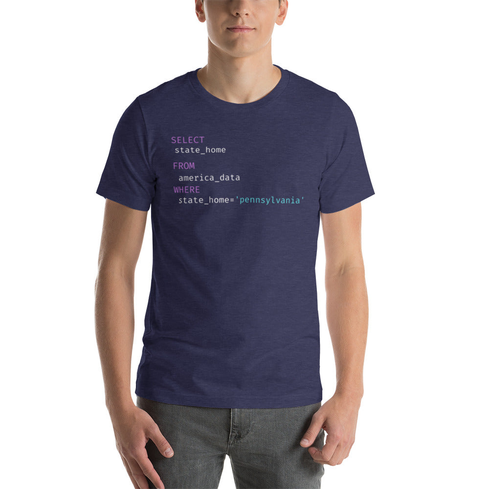 Pennsylvania Query Unisex t-shirt