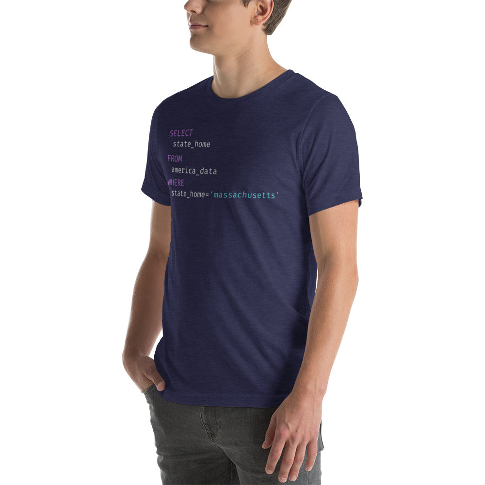 Massachusetts Query Unisex t-shirt